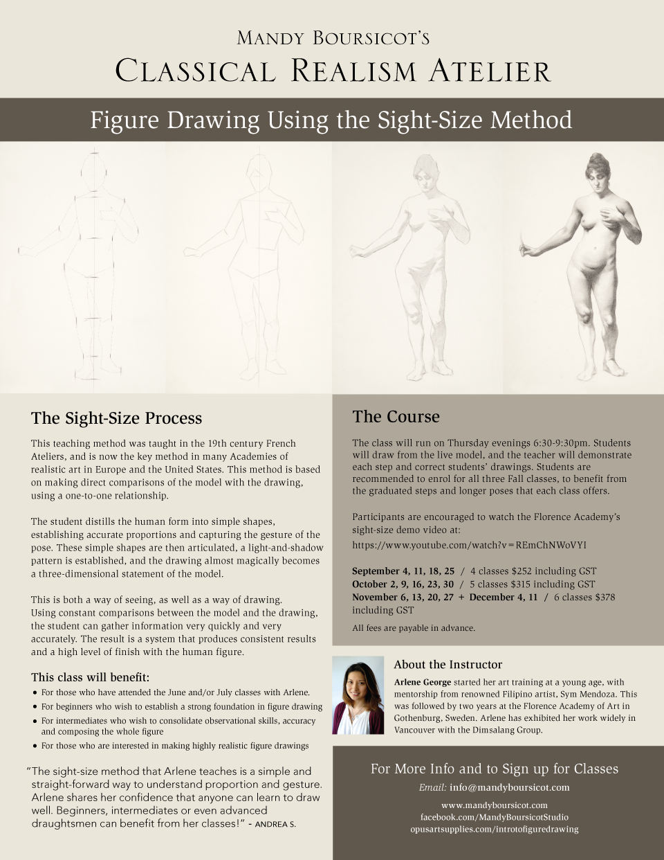 Figure Drawing Using the Sight-Size Method